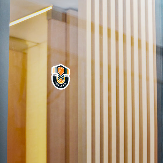 Philly Co. Kiss-Cut Vinyl Sticker — Retro Crest Decal (Est. 2026)