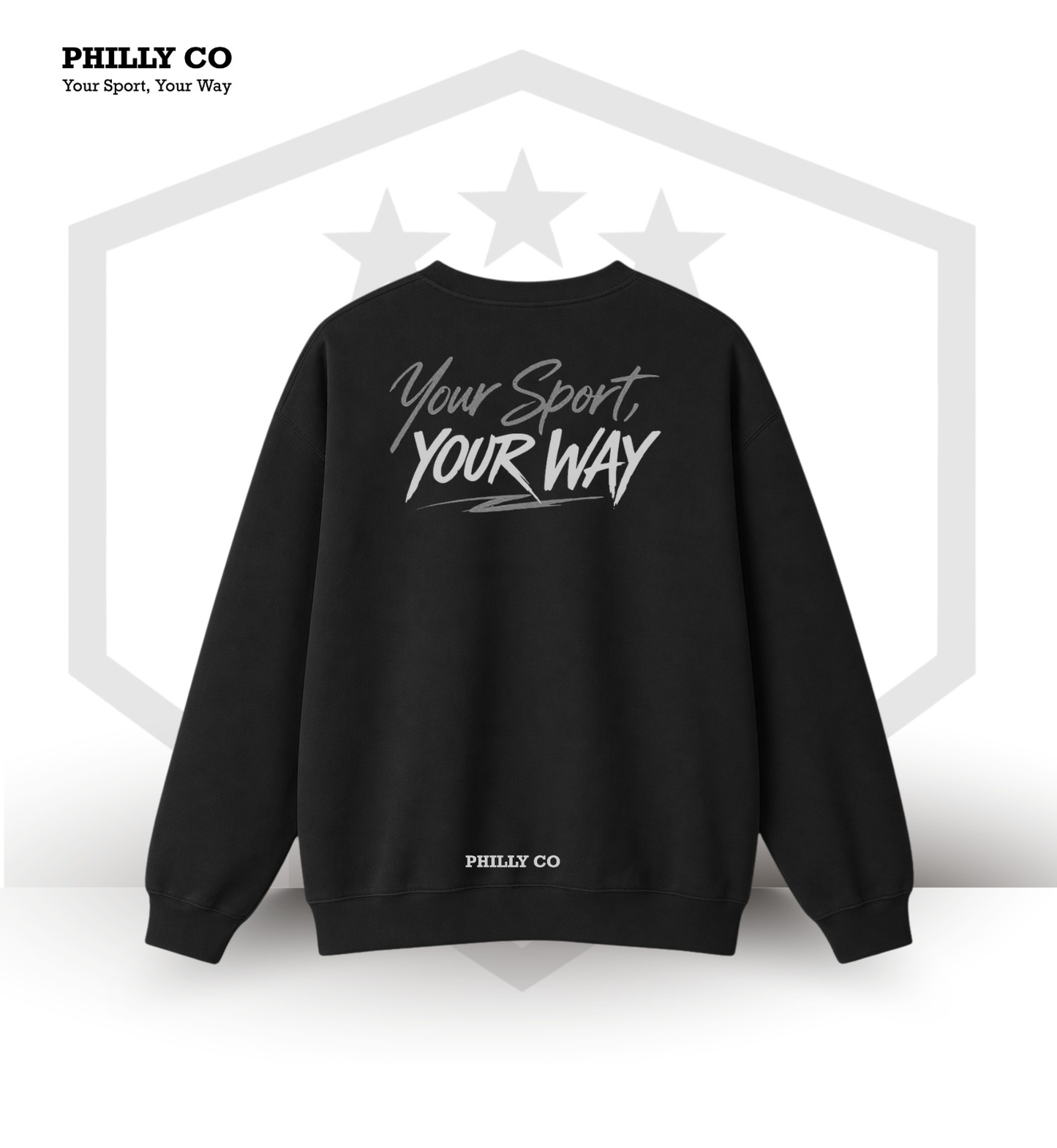 PHILLYCO YSYW ULTRA BLACK CREWNECK