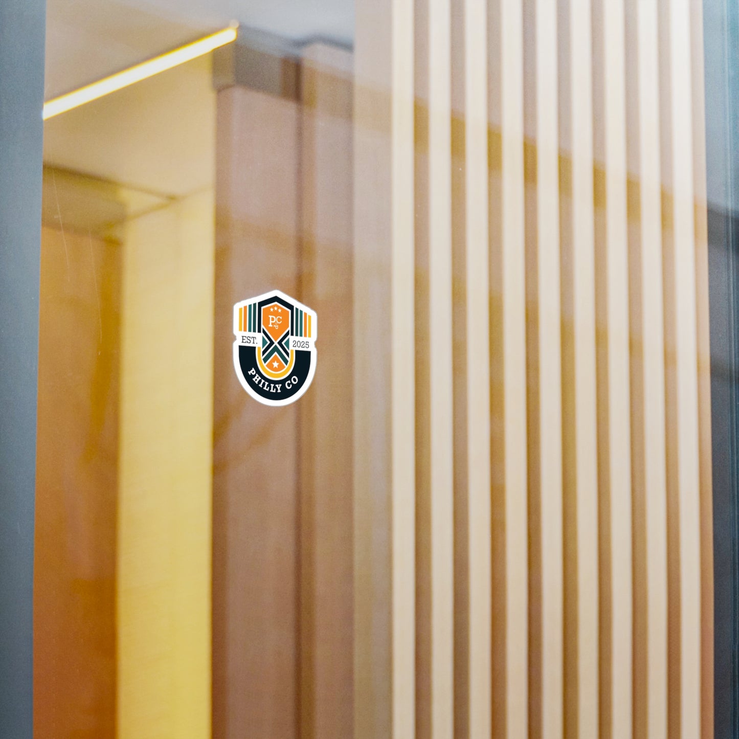 Philly Co. Kiss-Cut Vinyl Sticker — Retro Crest Decal (Est. 2026)