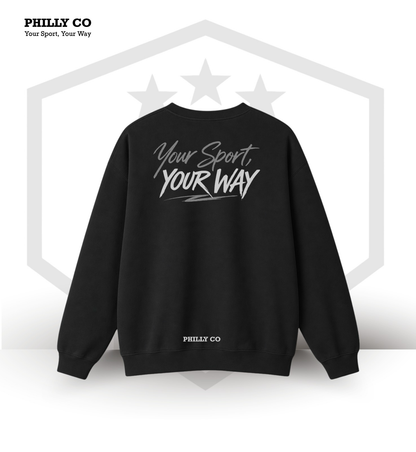 PHILLYCO YSYW ULTRA BLACK CREWNECK