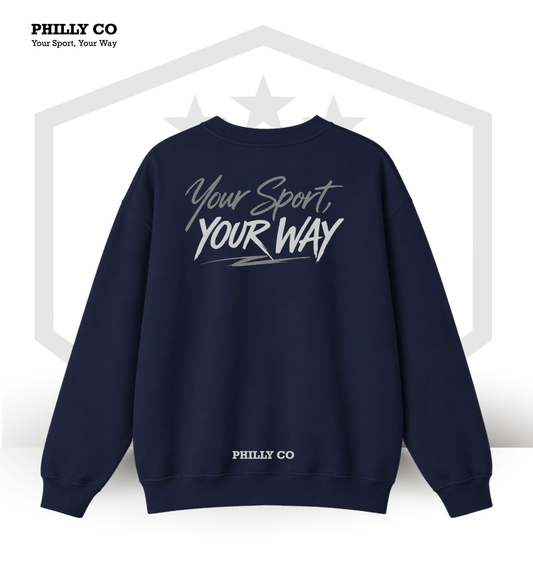 PHILLYCO YSYW DEEP NAVY CREWNECK